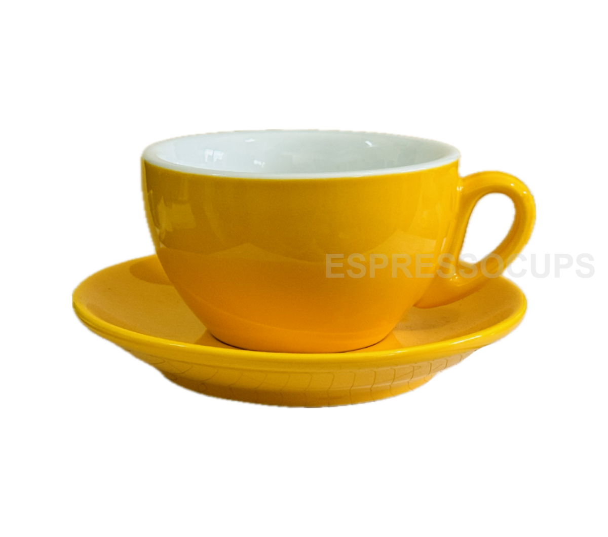 "ROSA" Cappuccino Cups 200ml - yellow